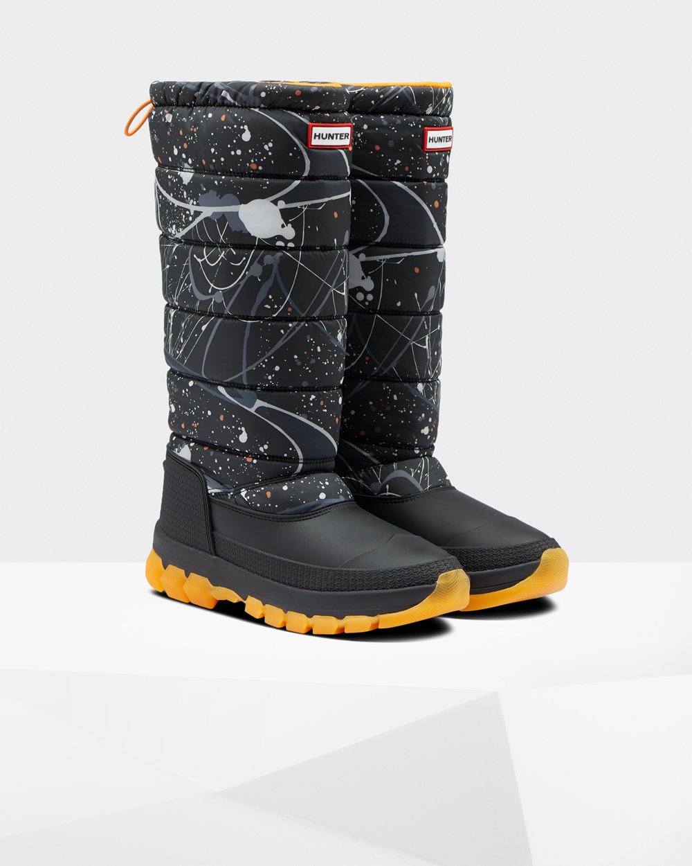 Snow Boots Dam - Hunter Original Printed Insulated Tall - Grå Svarta - 397521-KQO